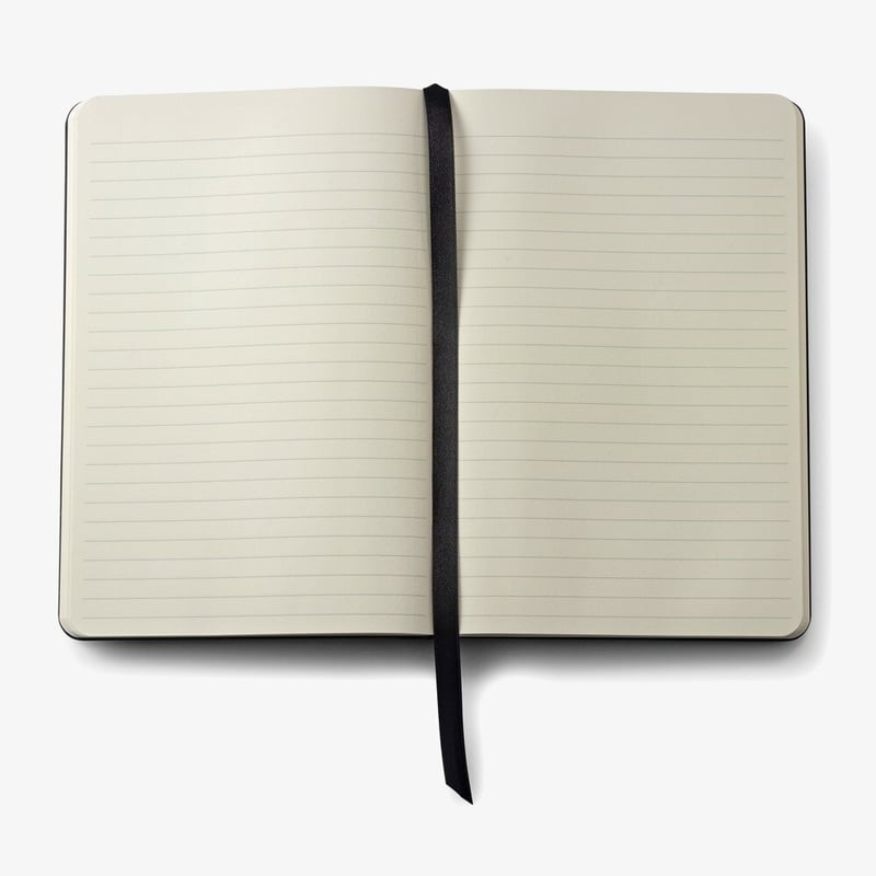 Cross Ruled Leather Journal - Classic Black - Medium