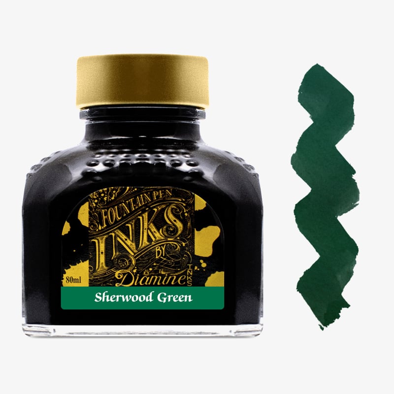 Diamine Inks Diamine Ink Bottle 80ml - Sherwood Green
