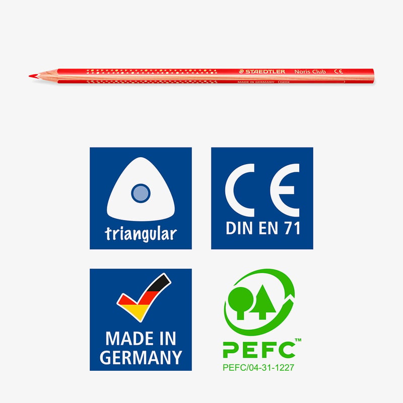 Staedtler Noris Triplus Colouring Pencils - Assorted Colours (Pack of 24)