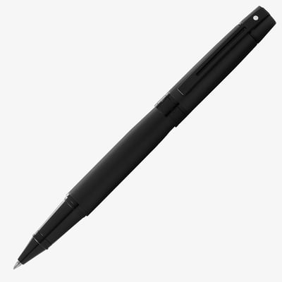 Sheaffer 300 Rollerball Pen - Matte Black Lacquer PVD Trim
