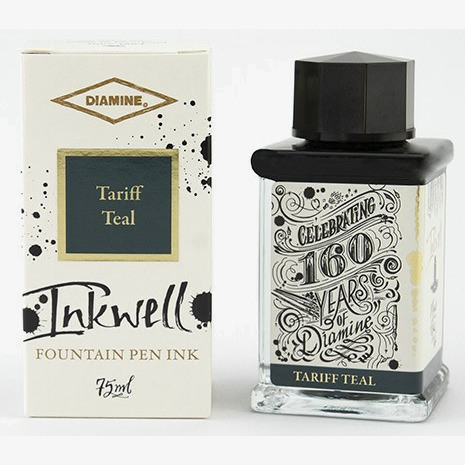 Diamine Inks Diamine 160th Anniversary 75ml Ink Bottle - Tariff Teal