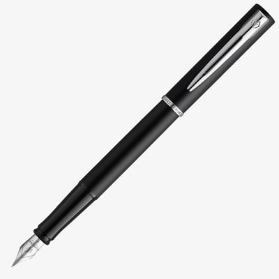 Waterman Allure Fountain Pen - Black Chrome Trim