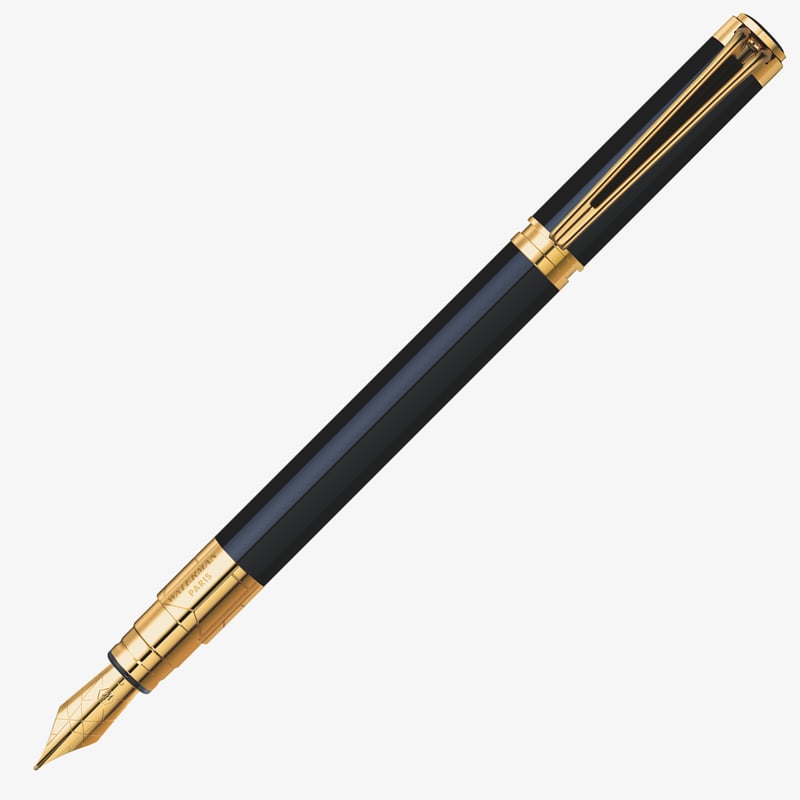 Waterman Waterman Perspective Fountain Pen - Black Gold Trim