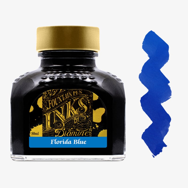 Diamine Inks Diamine Ink Bottle 80ml - Florida Blue