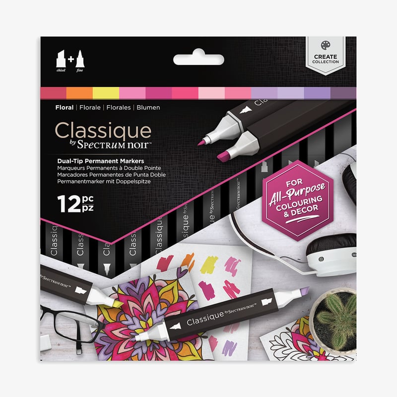 Spectrum Noir Spectrum Noir Classique Markers - Floral (Pack Of 12)