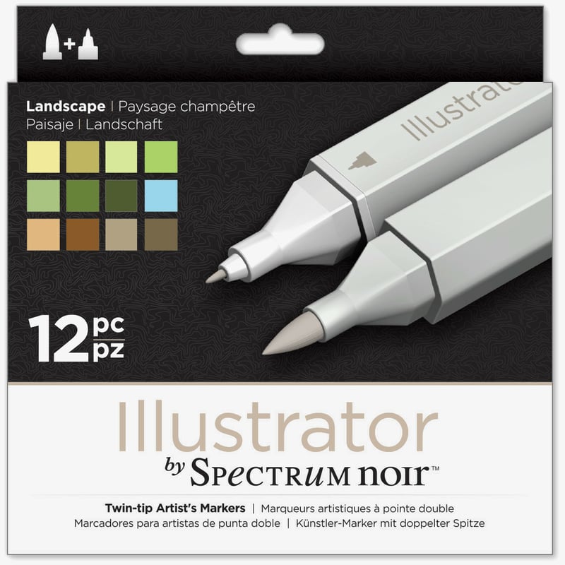 Spectrum Noir Spectrum Noir Illustrator Markers - Landscape (Pack of 12)