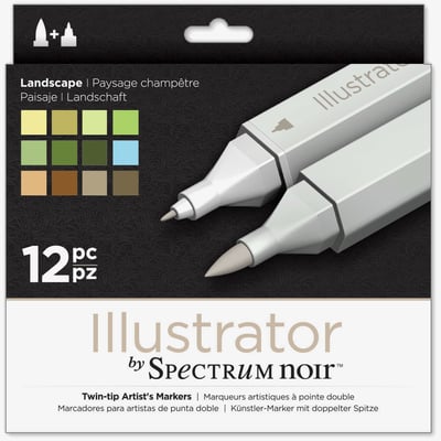 Spectrum Noir Spectrum Noir Illustrator Markers - Landscape (Pack of 12)