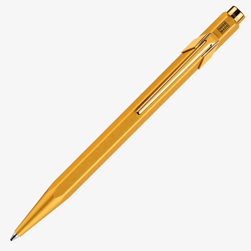Caran d'Ache Caran d'Ache 849 Ballpoint Pen - Gold Bar (Slimpack)