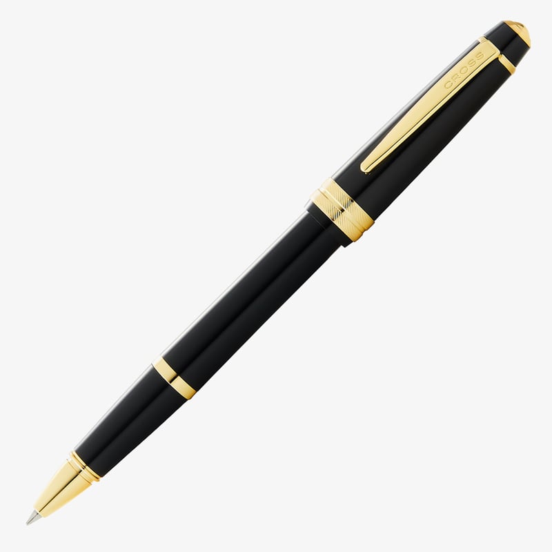 Cross Cross Bailey Light Rollerball Pen - Black Resin Gold Plated Trim