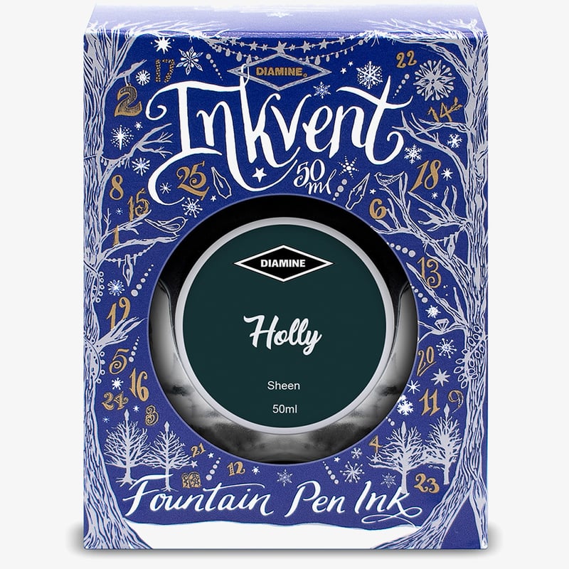 Diamine Inkvent Christmas Ink Bottle 50ml - Holly