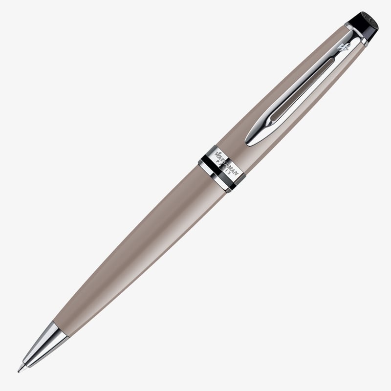 Waterman Waterman Expert Ballpoint Pen - Taupe Chrome Trim