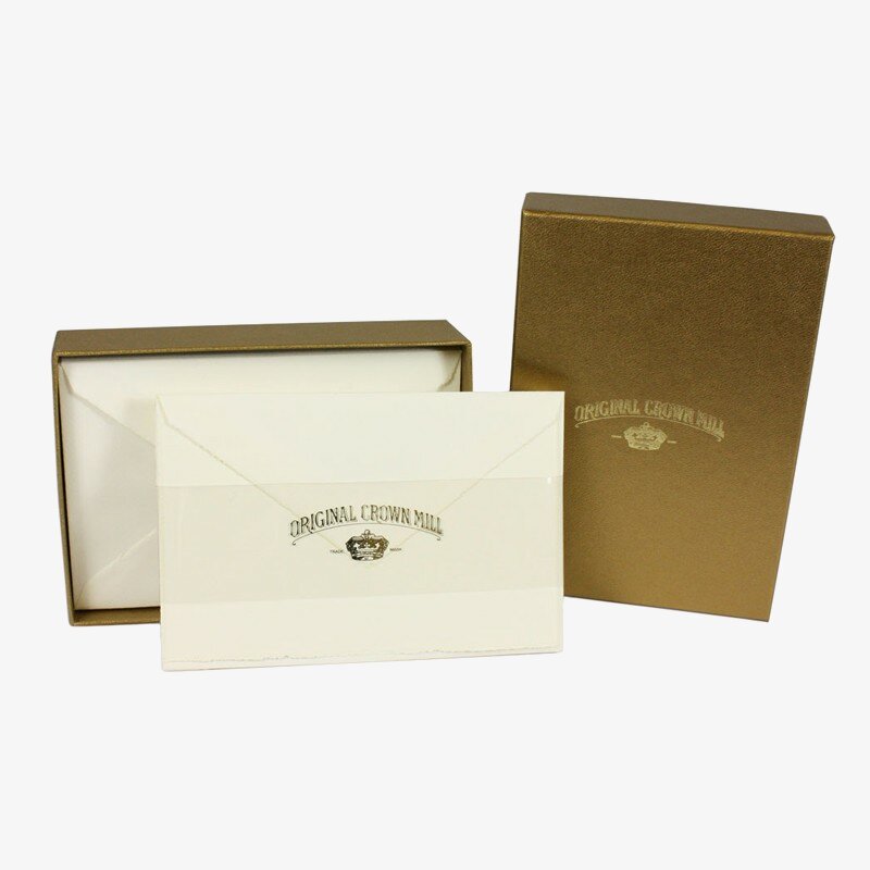 Crown Mill Crown Mill Golden Line C6 280gsm Set of 25 Cards and Envelopes - Cream