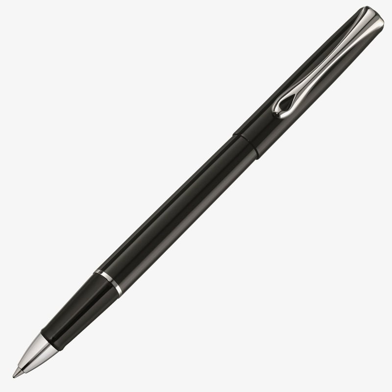 Diplomat Diplomat Traveller Rollerball Pen - Gloss Black Chrome Trim