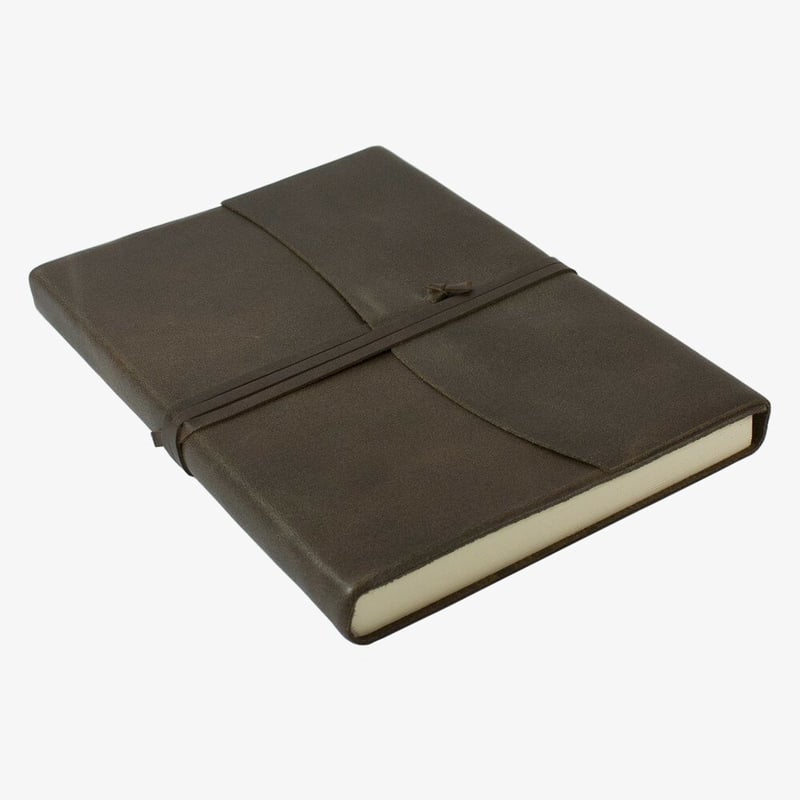 Papuro Papuro Amalfi Leather Journal - Chocolate - Large