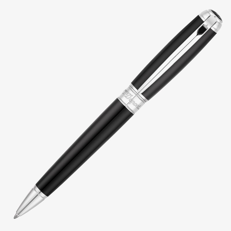 S.T. Dupont S.T. Dupont Line-D Large Ballpoint Pen - Black & Palladium