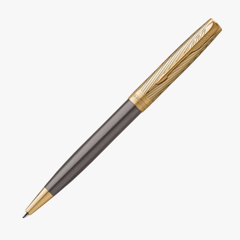 Parker Parker Sonnet Pioneers Collection Ballpoint Pen - Grey Arrow Gold Trim