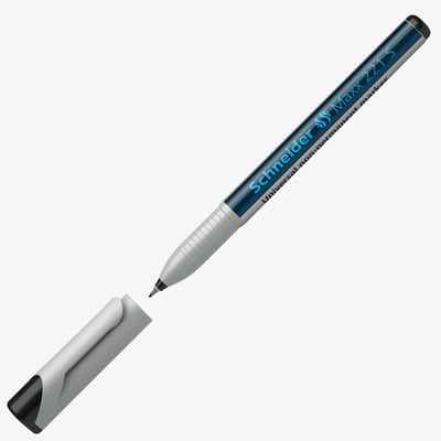 Schneider Maxx 221 Non-Permanent Marker - Superfine - Black