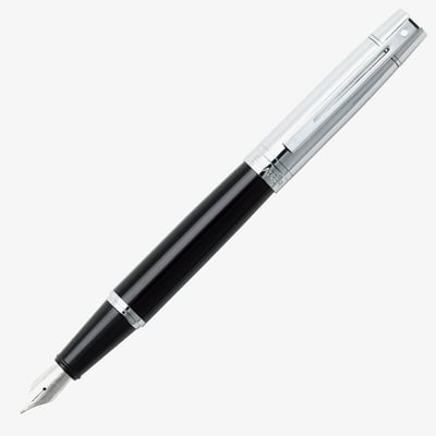 Sheaffer 300 Fountain Pen - Gloss Black & Chrome