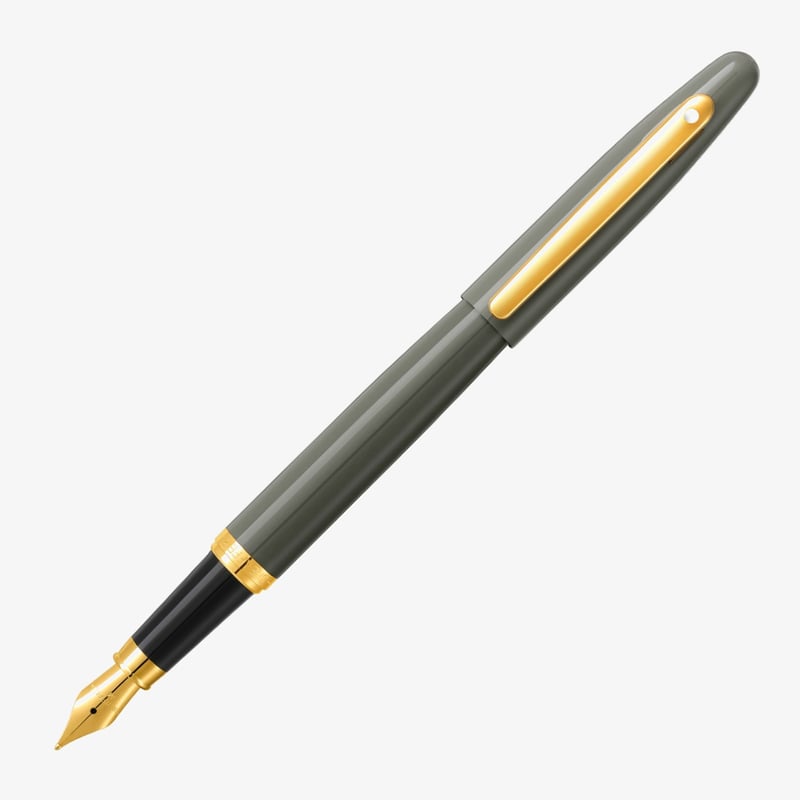 Sheaffer Sheaffer VFM Fountain Pen - Light Grey Gold Trim