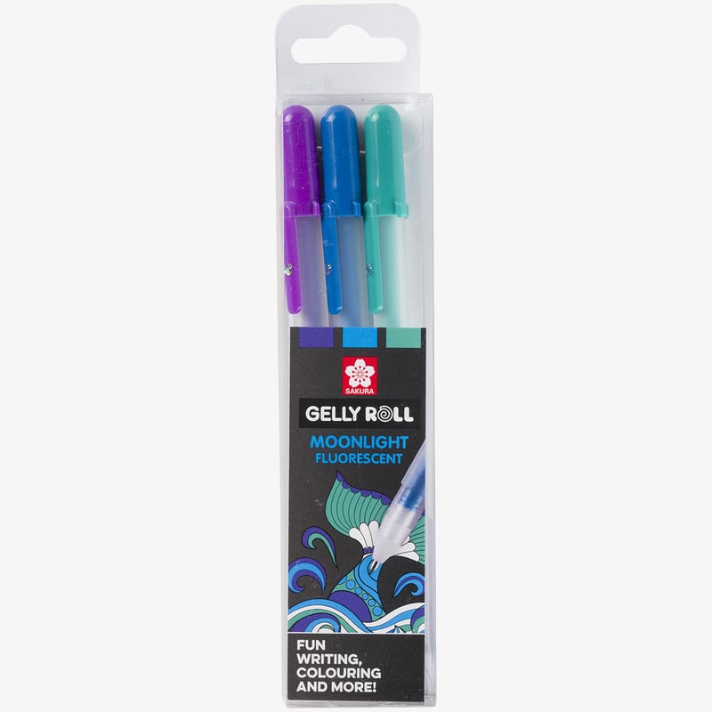 Sakura Sakura Gelly Roll Moonlight Gel Pens - Ocean Set (Pack of 3)
