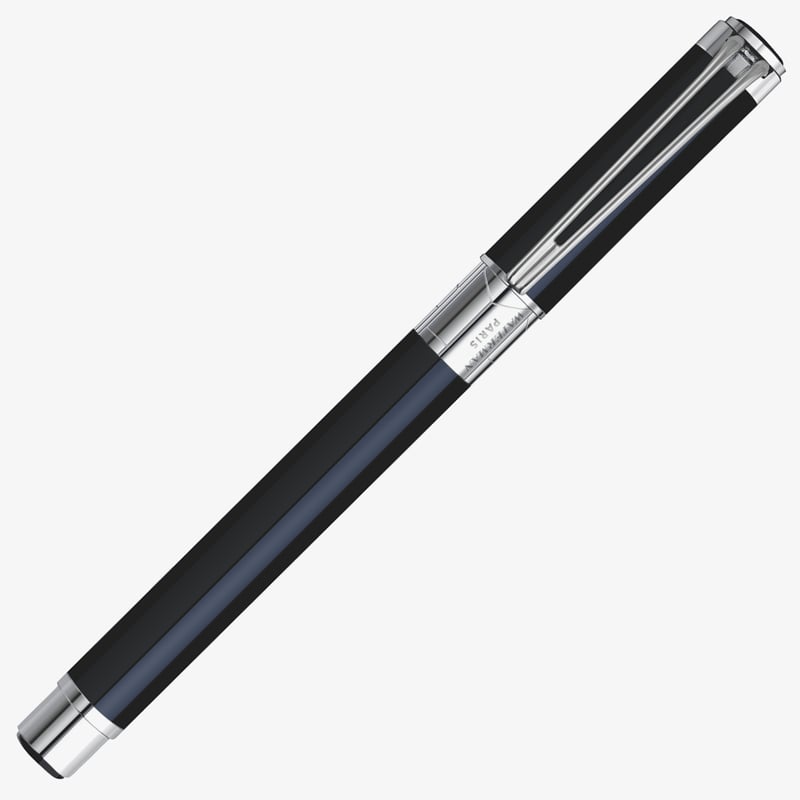 Waterman Perspective Fountain Pen - Black Chrome Trim