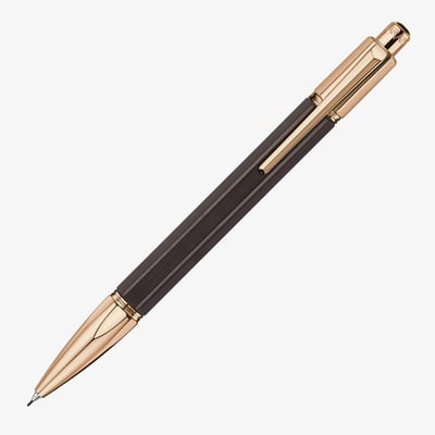 Caran d'Ache Varius Ebony Mechanical Pencil - 0.7mm - Rose Gold Plated