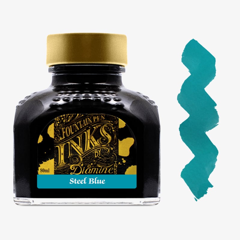 Diamine Inks Diamine Ink Bottle 80ml - Steel Blue