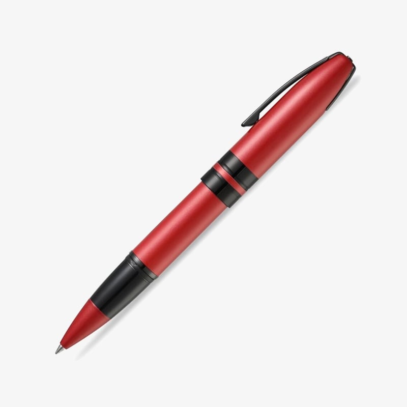 Sheaffer Sheaffer Icon Rollerball Pen - Metallic Red Lacquer Black PVD Trims