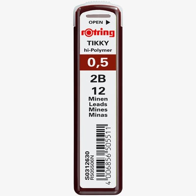 Rotring Tikky Leads - 2B - 0.50mm