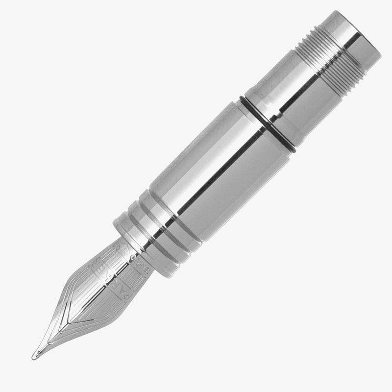 Parker Parker Premier Silver Trim Nib - Solid 18K Gold Rhodium Plated