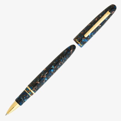 Esterbrook Estie Rollerball Pen - Nouveau Bleu Gold Trim