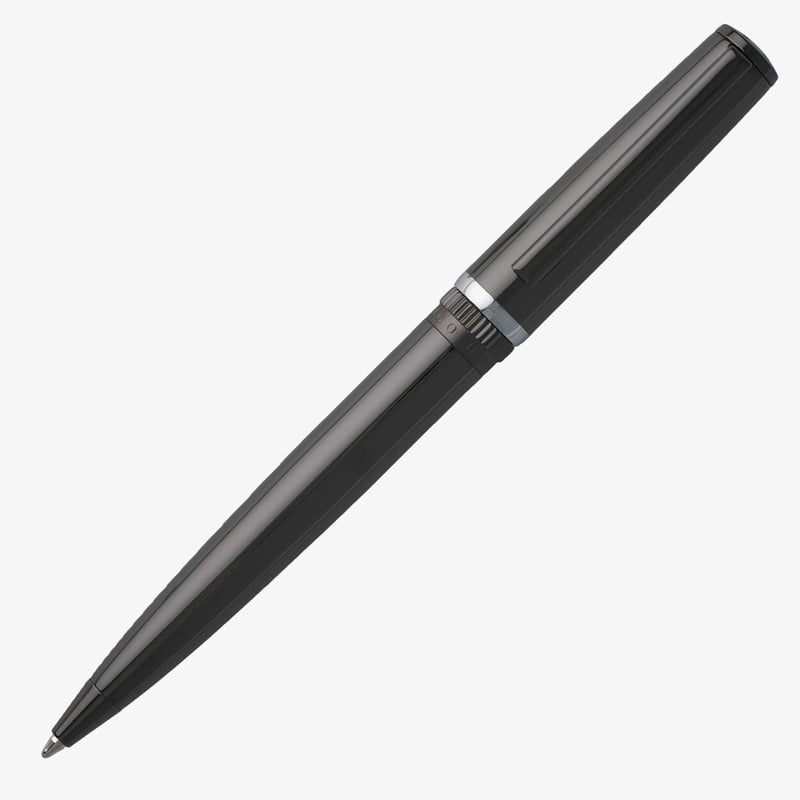 Hugo Boss Hugo Boss Gear Ballpoint Pen - Metal Dark Chrome