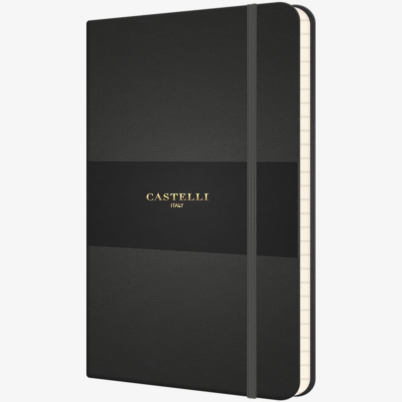 Castelli Castelli Flexible Pocket Notebook - Ruled - Graphite