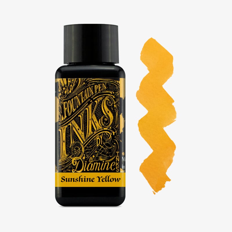 Diamine Inks Diamine Ink Bottle 30ml - Sunshine Yellow