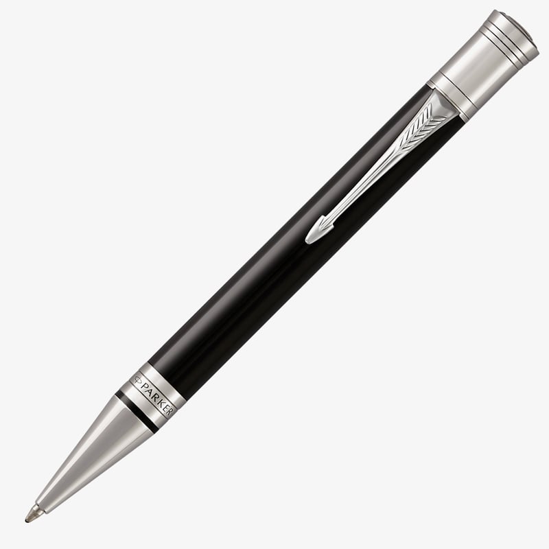 Parker Parker Duofold Classic Ballpoint Pen - Black Chrome Trim