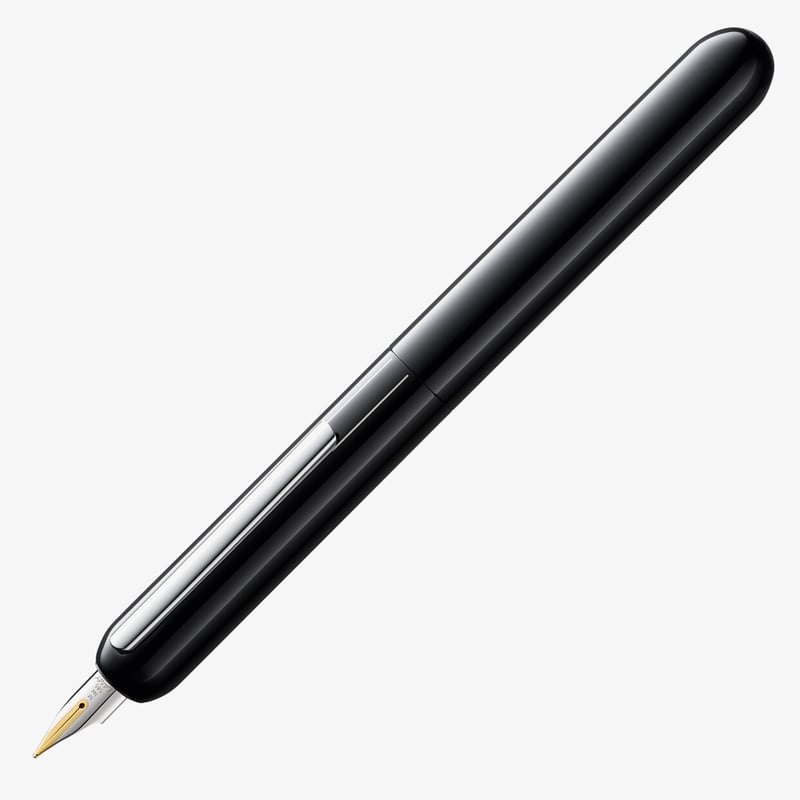 Lamy Lamy Dialog Fountain Pen - Piano Black with Solid 14K Gold Nib