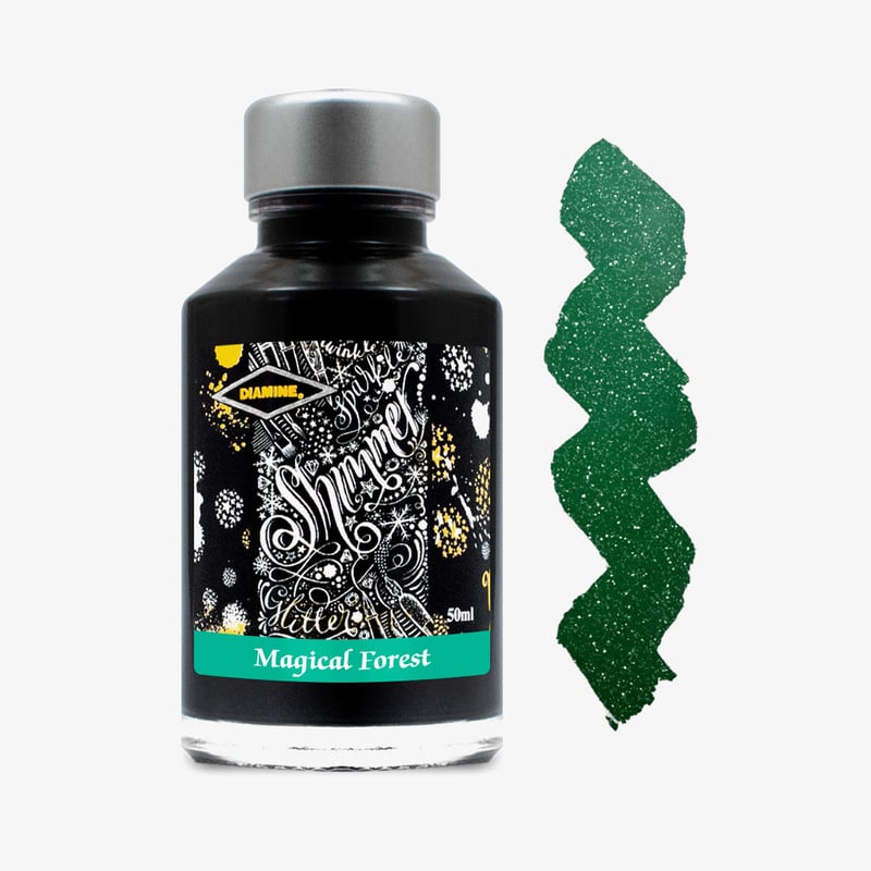 Diamine Inks Diamine Shimmering Ink Bottle 50ml - Magical Forest