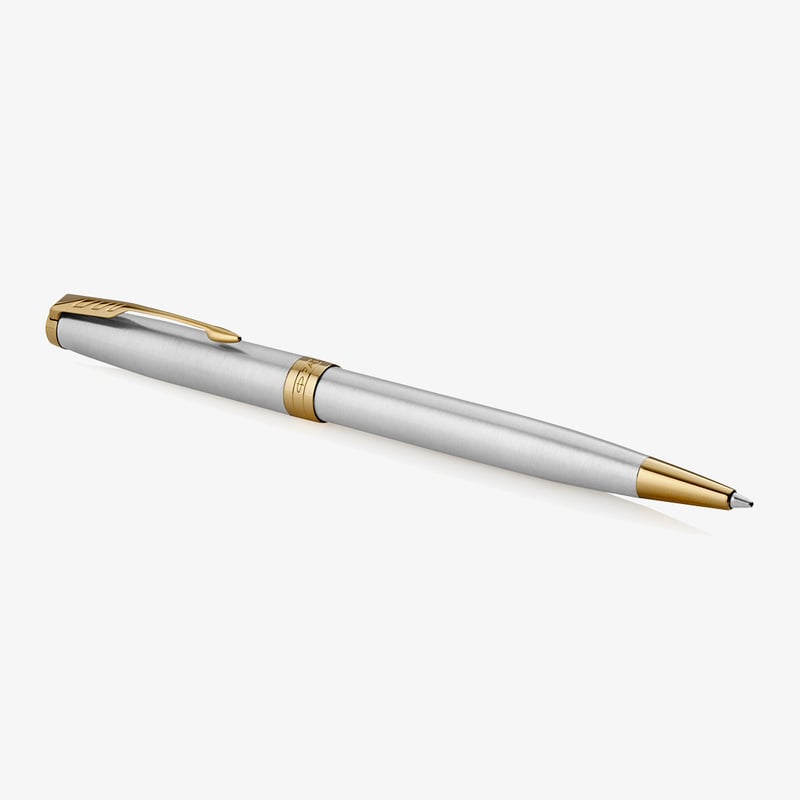 Parker Sonnet Ballpoint Pen - Stainless Steel Gold Trim