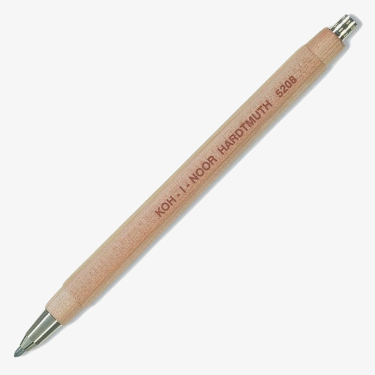 Koh-I-Noor Koh-I-Noor 5208 Mechanical Clutch Leadholder - 2.5mm - Wood