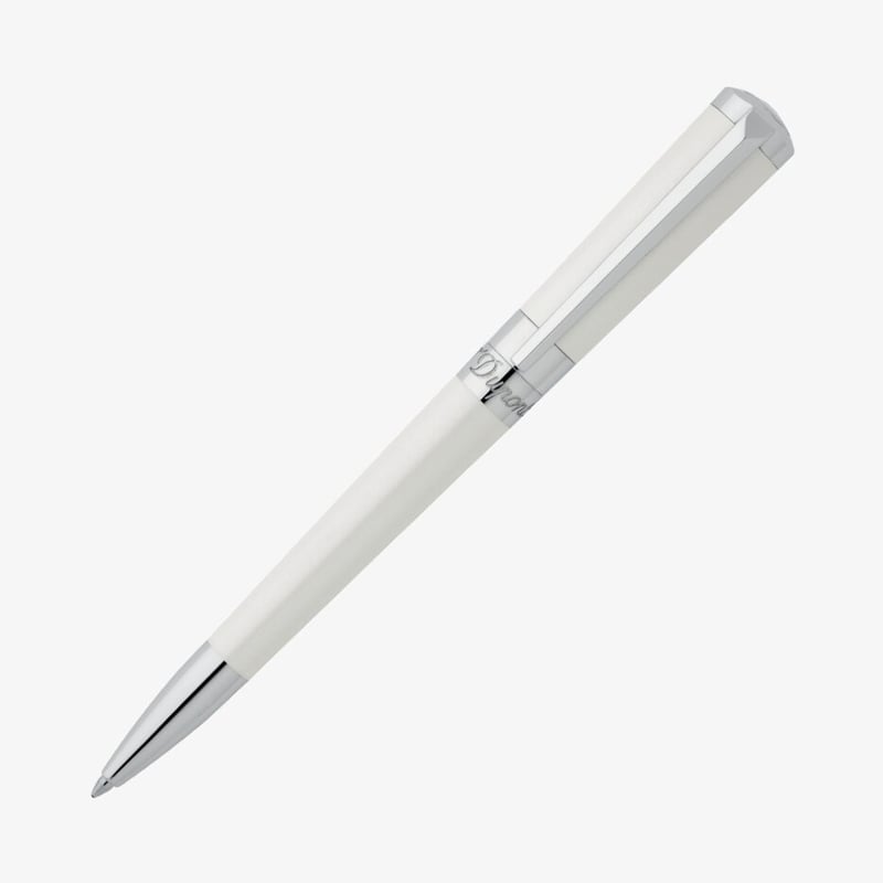S.T. Dupont S.T. Dupont Liberte Ballpoint Pen - Pearl White & Palladium