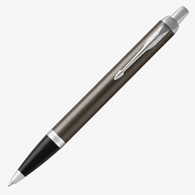 Parker IM Ballpoint Pen - Dark Espresso Chrome Trim