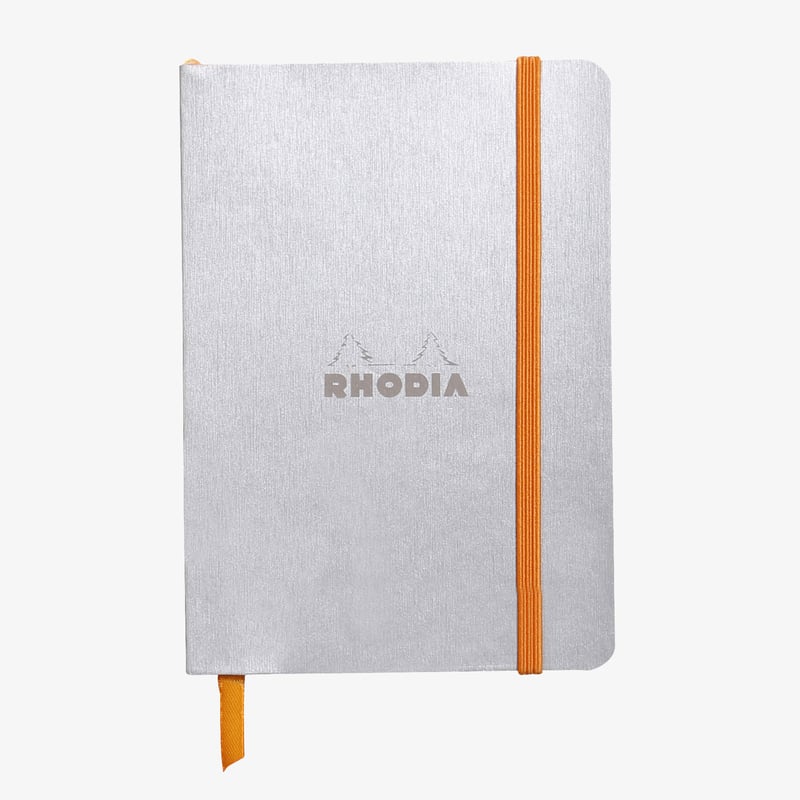 Rhodia Rhodia Softcover Notebook - Medium - Silver - Lined