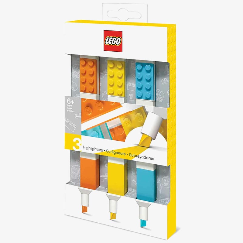Lego LEGO Highlighters - Assorted Colours (Pack of 3)