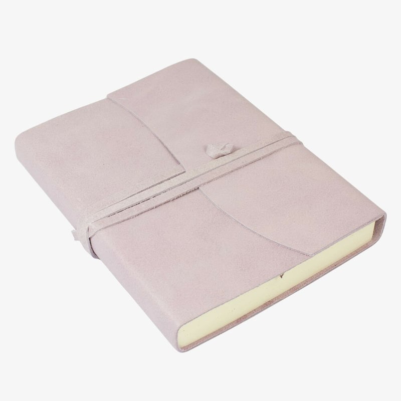 Papuro Papuro Amalfi Leather Journal - Soft Pink - Medium