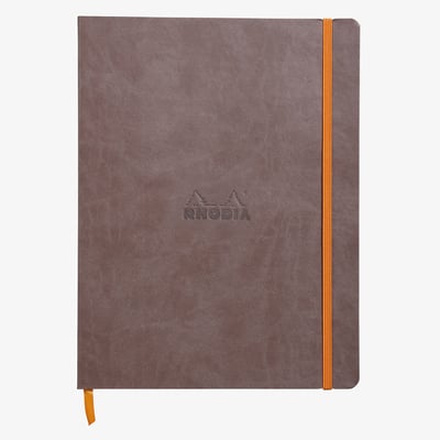 Rhodia Softcover Notebook - Large - Chocolate - Lined