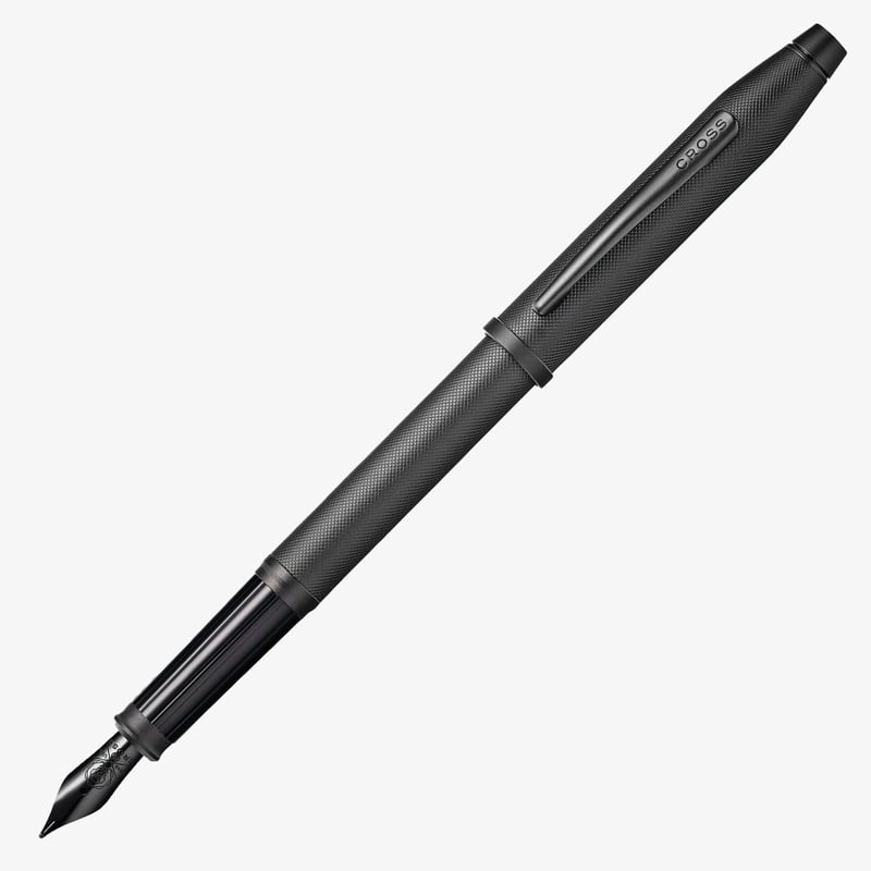 Cross Cross Century II Fountain Pen - Micro Knurled Black PVD