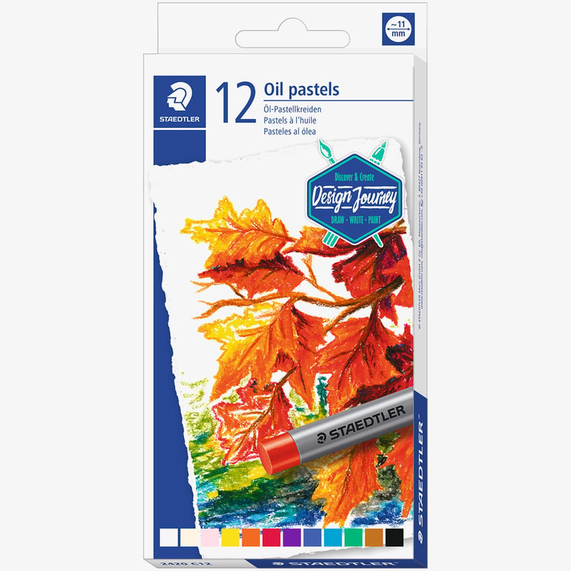 Staedtler Staedtler Karat Oil Pastels - Assorted Colours (Tin of 12)