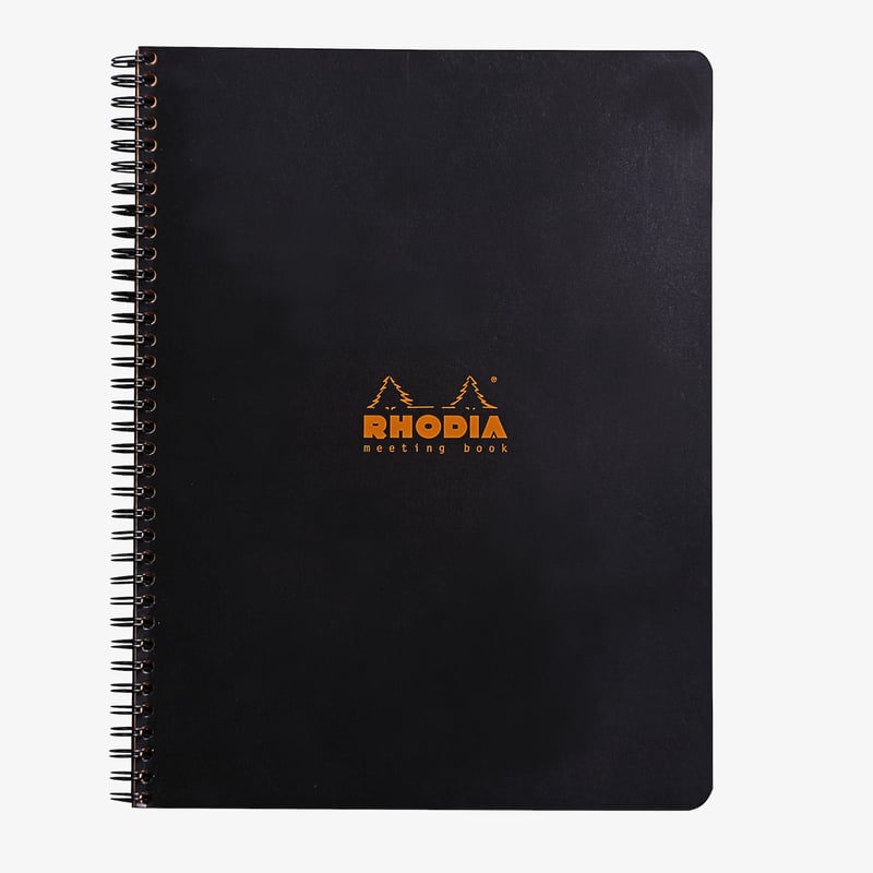 Rhodia Rhodia Classic Wirebound Notebook - Large - Black - Meeting Book