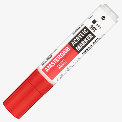 Amsterdam All Acrylics Paint Marker - Large - Titanium White