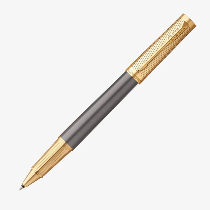 Parker Parker Ingenuity Pioneers Collection Rollerball Pen - Grey Arrow Gold Trim